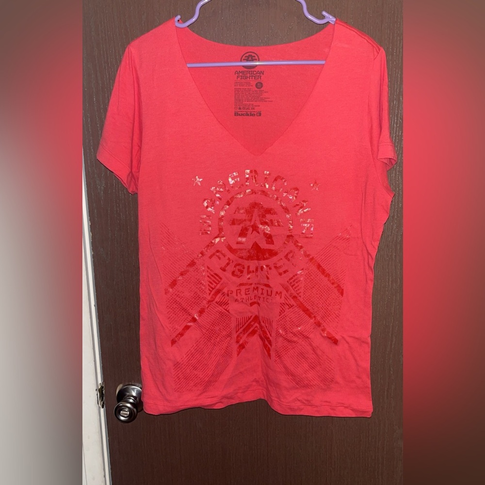 Women American fighter t shirt